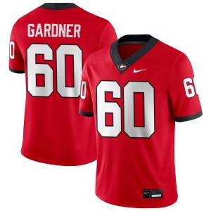 Men Beau Gardner Red Georgia Bulldogs #60 College Football Player Jersey 272008-322