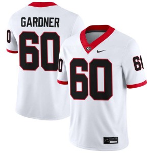 Men Beau Gardner White Georgia Bulldogs #60 College Football NCAA Jersey 223817-478