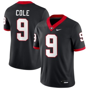 Men Chris Cole Black Georgia Bulldogs #9 College Football Game Jerseys 573097-235