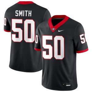 Men Cortez Smith Black Georgia Bulldogs #50 College Football 2025 Jerseys 297358-463