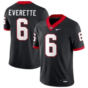 Men Daylen Everette Black Georgia Bulldogs #6 College Football NCAA Jerseys 414163-774