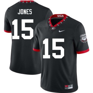 Men Demello Jones 100th Anniversary Black Georgia Bulldogs #15 College Football 2025 Jersey 825568-782