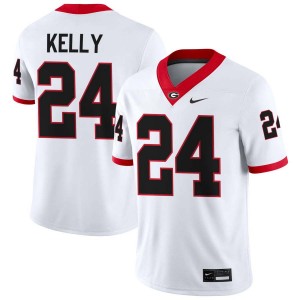 Men Dominick Kelly White Georgia Bulldogs #24 College Football Game Jerseys 616778-521