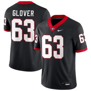 Men Dontrell Glover Black Georgia Bulldogs #63 College Football Alumni Jerseys 177640-803