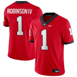 Men Ellis Robinson IV Red Georgia Bulldogs #1 College Football 2025 Jersey 920401-219