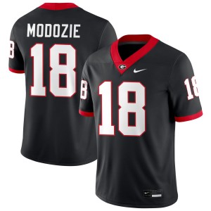 Men Elo Modozie Black Georgia Bulldogs #18 College Football Game Jerseys 233872-973