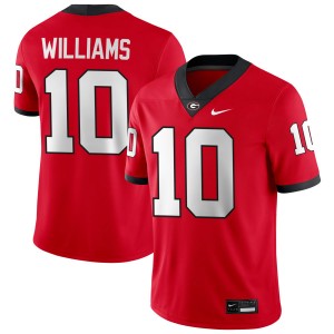 Men Elyiss Williams Red Georgia Bulldogs #10 College Football Game Jerseys 150732-935