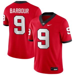Men Ethan Barbour Red Georgia Bulldogs #9 College Football Game Jersey 753110-179