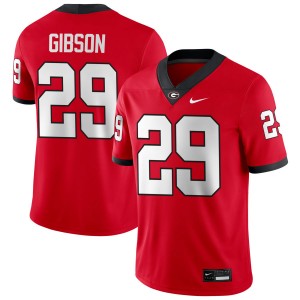 Men Isaiah Gibson Red Georgia Bulldogs #29 College Football University Jersey 691863-548