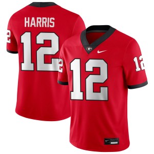 Men Jaden Harris Red Georgia Bulldogs #12 College Football Alumni Jerseys 717885-327