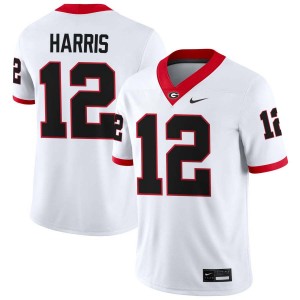 Men Jaden Harris White Georgia Bulldogs #12 College Football Limited Jersey 162476-875
