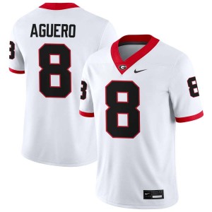 Men Joenel Aguero White Georgia Bulldogs #8 College Football Alumni Jersey 829488-463