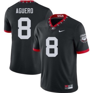 Men Joenel Aguero 100th Anniversary Black Georgia Bulldogs #8 College Football Game Jerseys 938555-834