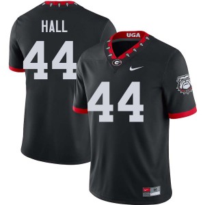 Men Jordan Hall 100th Anniversary Black Georgia Bulldogs #44 College Football Stitched Jersey 702442-553