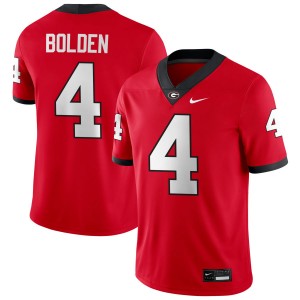 Men KJ Bolden Red Georgia Bulldogs #4 College Football 2025-26 Jersey 727485-621