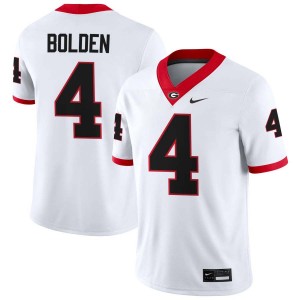 Men KJ Bolden White Georgia Bulldogs #4 College Football Alumni Jersey 555569-538