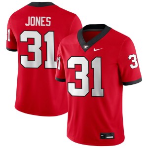 Men Kyron Jones Red Georgia Bulldogs #31 College Football 2025 Jersey 229516-892