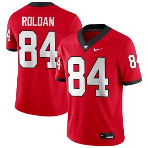 Men Landon Roldan Red Georgia Bulldogs #84 College Football High School Jersey 668294-972