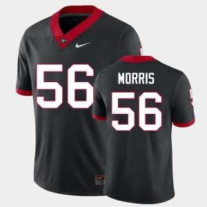 Men Micah Morris Black Georgia Bulldogs #56 College Football High School Jersey 471874-452