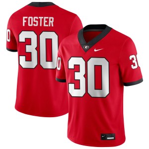 Men Terrell Foster Red Georgia Bulldogs #30 College Football Player Jersey 899380-201
