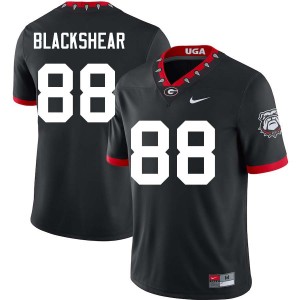 Men Thomas Blackshear 100th Anniversary Black Georgia Bulldogs #88 College Football Official Jersey 760320-746