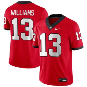 Men Tyler J. Williams Red Georgia Bulldogs #13 College Football Alumni Jersey 406689-393