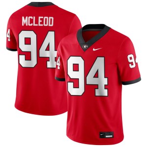 Men Xzavier McLeod Red Georgia Bulldogs #94 College Football 2025-26 Jersey 300318-122