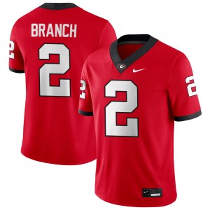 Men Zion Branch Red Georgia Bulldogs #2 College Football Alumni Jerseys 541314-611