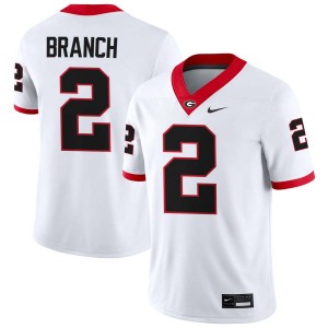 Men Zion Branch White Georgia Bulldogs #2 College Football 2025-26 Jersey 321912-262