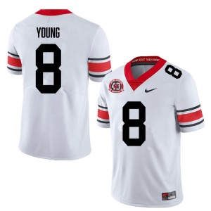 Men Colbie Young 40th Anniversary White Georgia Bulldogs #8 College Football High School Jersey 751167-287