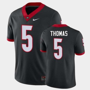 Men Noah Thomas Black Georgia Bulldogs #5 College Football 2025-26 Jerseys 718864-358