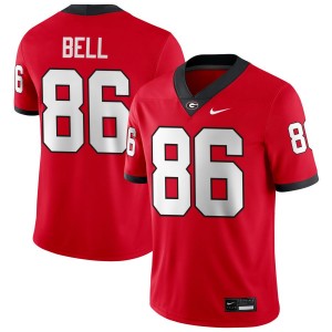 Men Dillon Bell Red Georgia Bulldogs #86 College Football Player Jerseys 921211-503