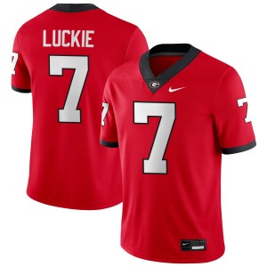 Men Lawson Luckie Red Georgia Bulldogs #7 College Football High School Jerseys 263983-451