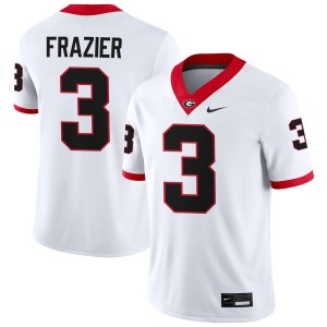 Men Nate Frazier White Georgia Bulldogs #3 College Football High School Jerseys 538029-773