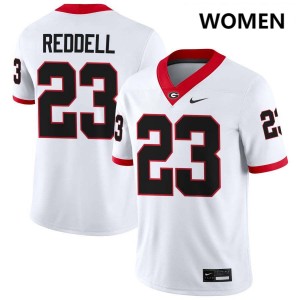 Women Jaden Reddell White Georgia Bulldogs #23 College Football 2025 Jersey 528925-815