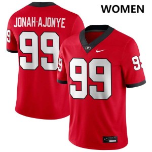 Women Joseph Jonah-Ajonye Red Georgia Bulldogs #99 College Football Game Jerseys 672083-668