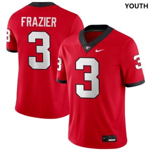 Youth Nate Frazier Red Georgia Bulldogs #3 College Football High School Jerseys 574253-187