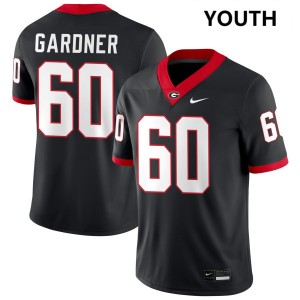 Youth Beau Gardner Black Georgia Bulldogs #60 College Football Stitched Jersey 112665-389
