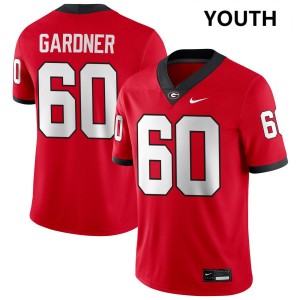 Youth Beau Gardner Red Georgia Bulldogs #60 College Football High School Jerseys 781626-251