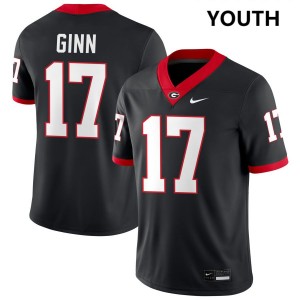 Youth Colter Ginn Black Georgia Bulldogs #17 College Football Alumni Jersey 585019-943