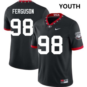 Youth Connor Ferguson 100th Anniversary Black Georgia Bulldogs #98 College Football 2025-26 Jerseys 936631-188