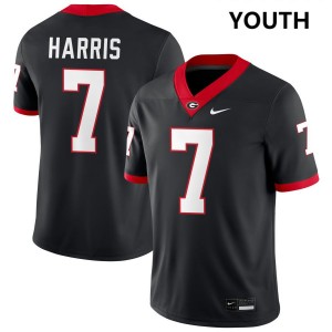 Youth Daniel Harris Black Georgia Bulldogs #7 College Football Alumni Jerseys 250507-504