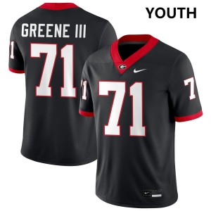 Youth Earnest Greene III Black Georgia Bulldogs #71 College Football Game Jerseys 219793-714