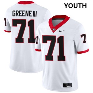 Youth Earnest Greene III White Georgia Bulldogs #71 College Football Alumni Jerseys 406140-883