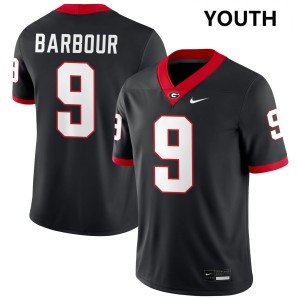 Youth Ethan Barbour Black Georgia Bulldogs #9 College Football High School Jerseys 388410-913