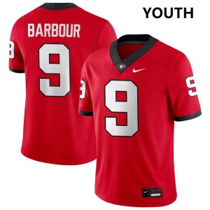 Youth Ethan Barbour Red Georgia Bulldogs #9 College Football High School Jersey 127652-533
