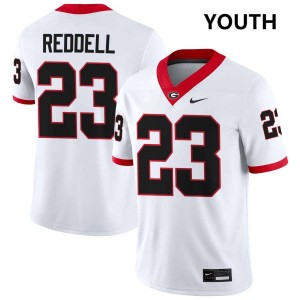 Youth Jaden Reddell White Georgia Bulldogs #23 College Football 2025-26 Jersey 474026-496