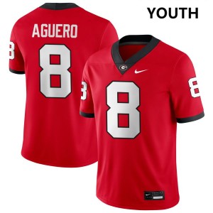 Youth Joenel Aguero Red Georgia Bulldogs #8 College Football Game Jersey 728339-414