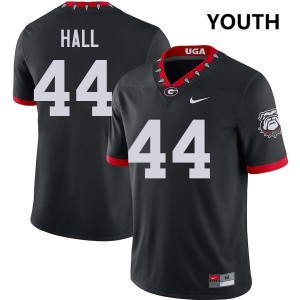 Youth Jordan Hall 100th Anniversary Black Georgia Bulldogs #44 College Football Stitched Jersey 695586-676