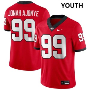Youth Joseph Jonah-Ajonye Red Georgia Bulldogs #99 College Football Replica Jersey 335110-729